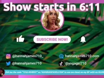 Cling to live show with hannahjames710 from Chaturbate 