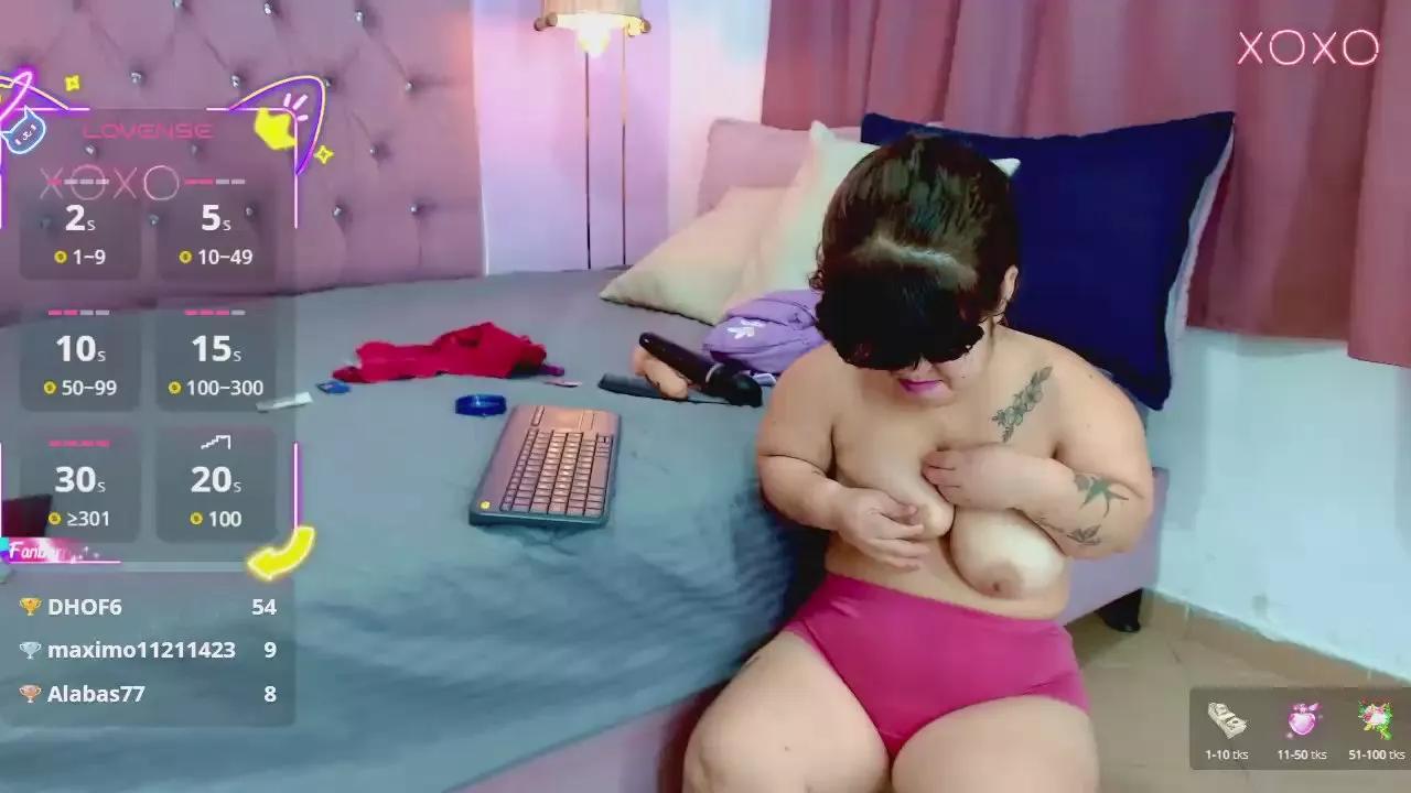 Cling to live show with LucyXMiesha from Cam4 