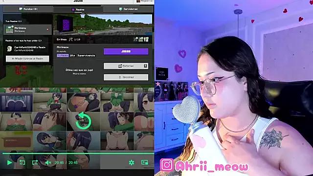 Cling to live show with Ahri_meow from StripChat 