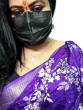 Cling to live show with honey-flower from StripChat 