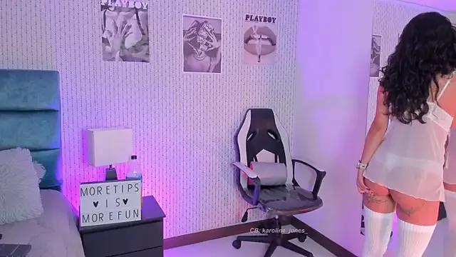 Cling to live show with karoliine_jones from StripChat 