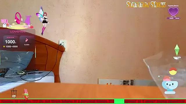 Cling to live show with N-I-M-F-O-M-A-N-K-A from StripChat 